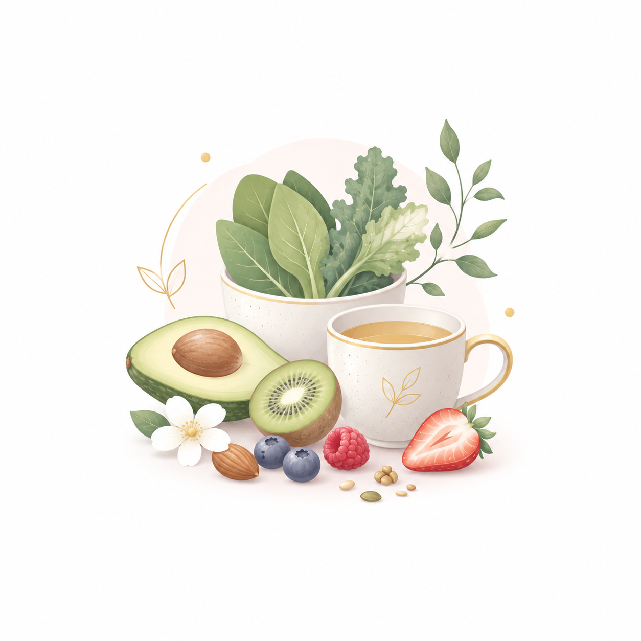 Ilustração da Lista de Alimentos Aliados