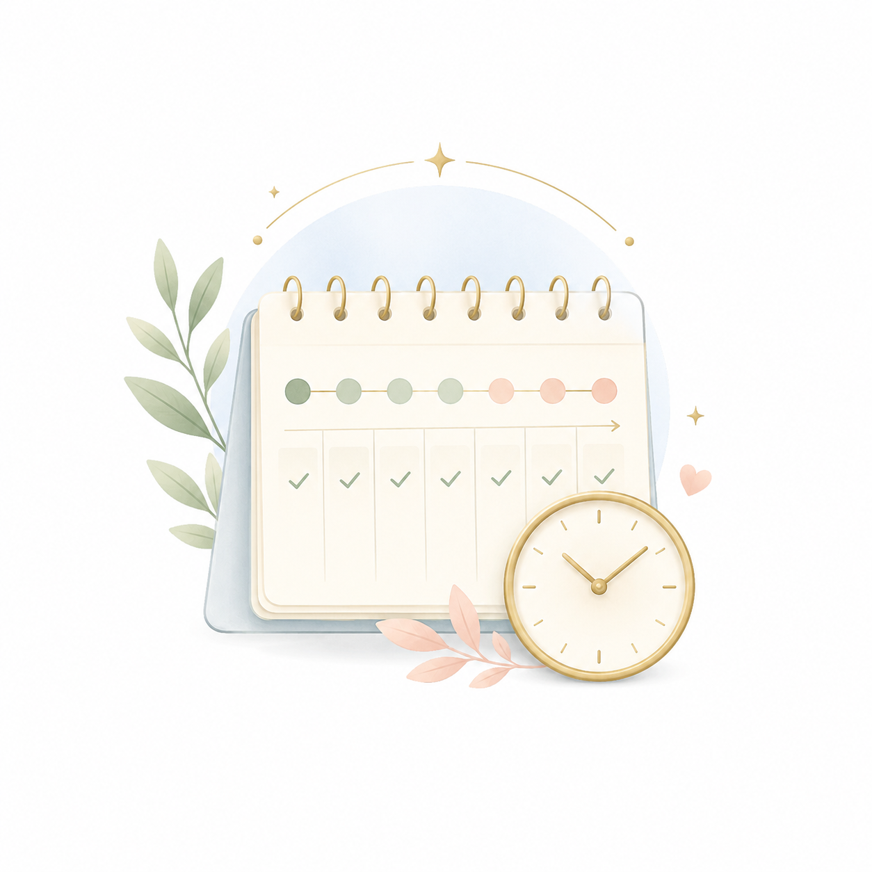 Ilustração da Rotina de 7 Dias